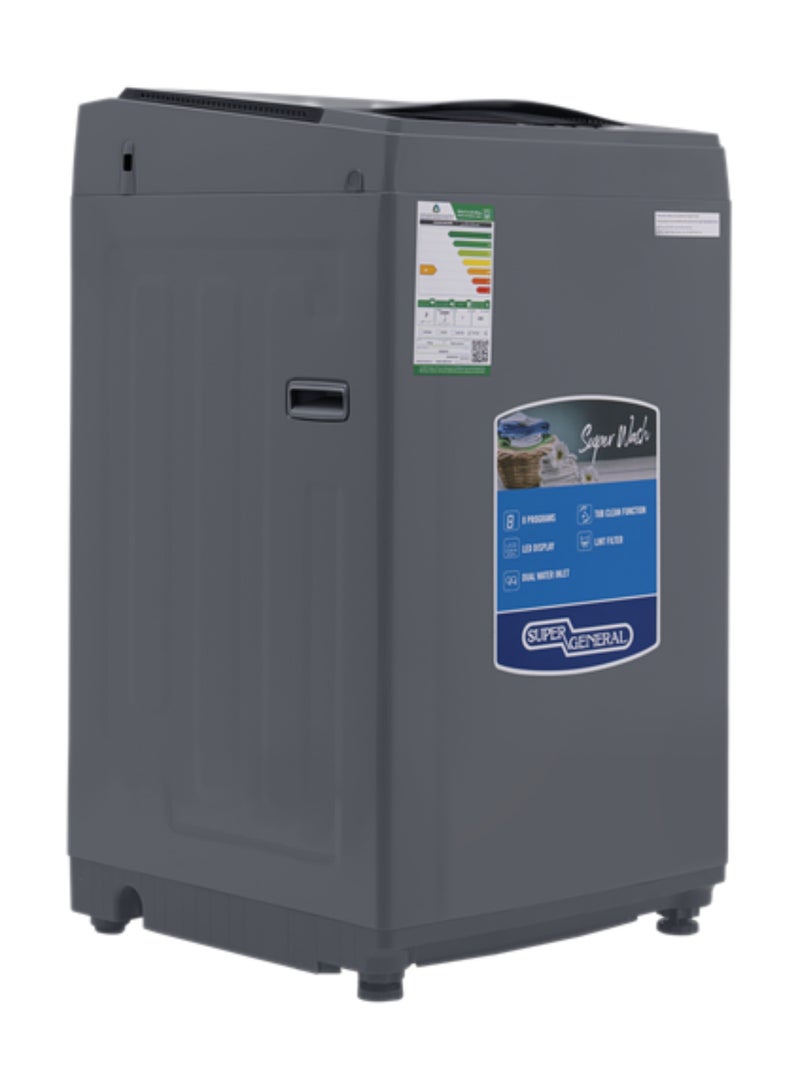 SUPER GENERAL Top Load Washing Machine with Drain Pump and Child Lock System Function| 12 kg KSGW1226/KSGW1224 Silver - Image 3