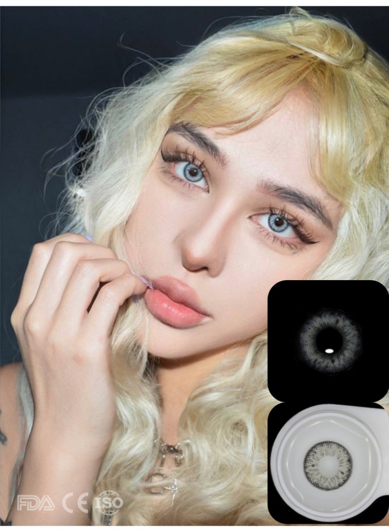 ARUWA Stunna Girl Romona Lenses Yearly Colored Contact Lenses, Unisex Cosmetic Contact Lenses, Natural Fashion Lenses, 40% Water Soft Contacts,Lens Diameter 14.2mm - Image 2