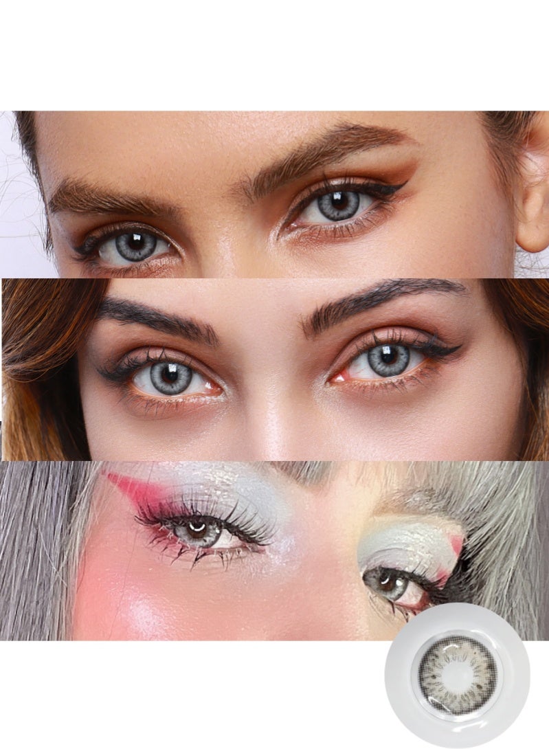 ARUWA Stunna Girl Romona Lenses Yearly Colored Contact Lenses, Unisex Cosmetic Contact Lenses, Natural Fashion Lenses, 40% Water Soft Contacts,Lens Diameter 14.2mm - Image 3