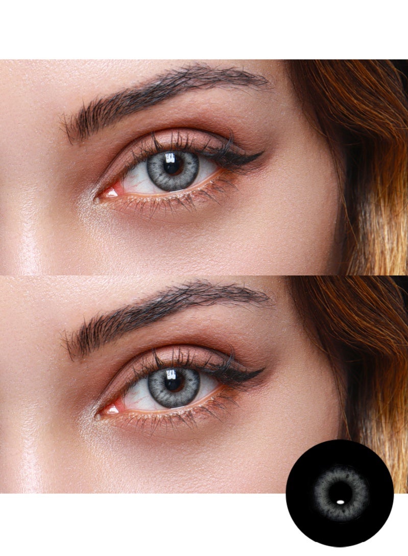 ARUWA Stunna Girl Romona Lenses Yearly Colored Contact Lenses, Unisex Cosmetic Contact Lenses, Natural Fashion Lenses, 40% Water Soft Contacts,Lens Diameter 14.2mm - Image 1