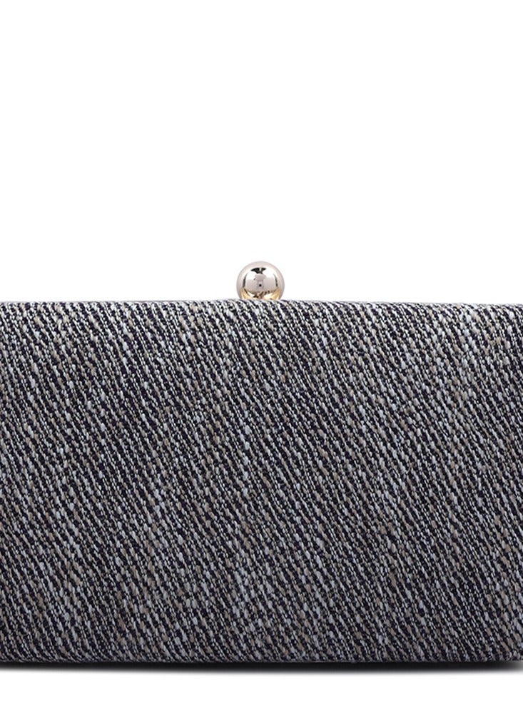 لندن راج حقيبة كلاتش رمادية داكنة بتصميم إبداعي - Image 2