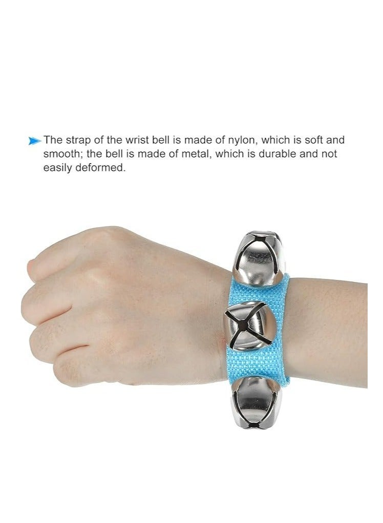 Mike Music Adjustable Nylon Wrist Jingle Bells for Children - Blue - Image 4