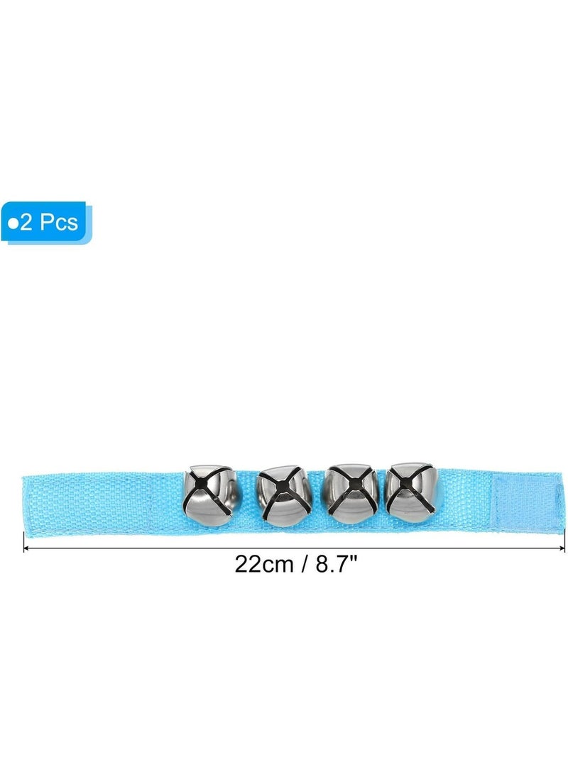 Mike Music Adjustable Nylon Wrist Jingle Bells for Children - Blue - Image 5