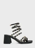 منبور Multi Strap High Heel Sandals