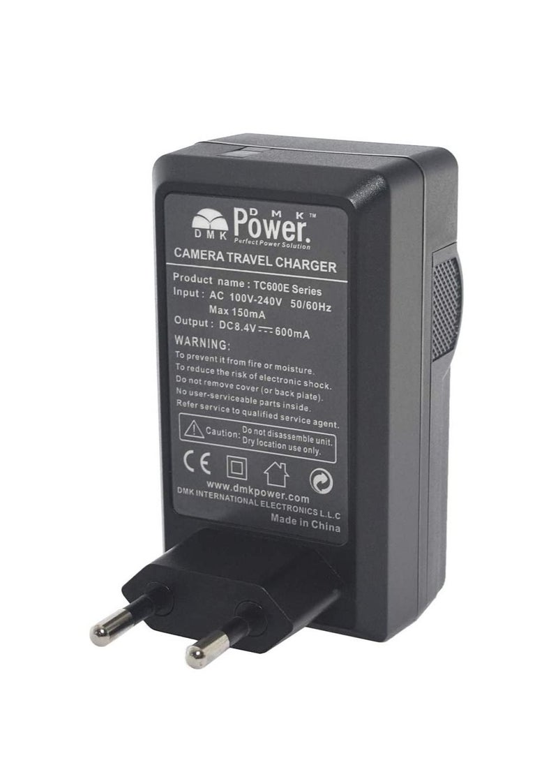 DMK Power - DMK Power EN-EL3e TC600E Travel Battery Charger Compatible with Nikon D50 D70 D70s D80 D90 D100 D200 D300 D300S D700 D900 Digital SLR Camera - Image 1