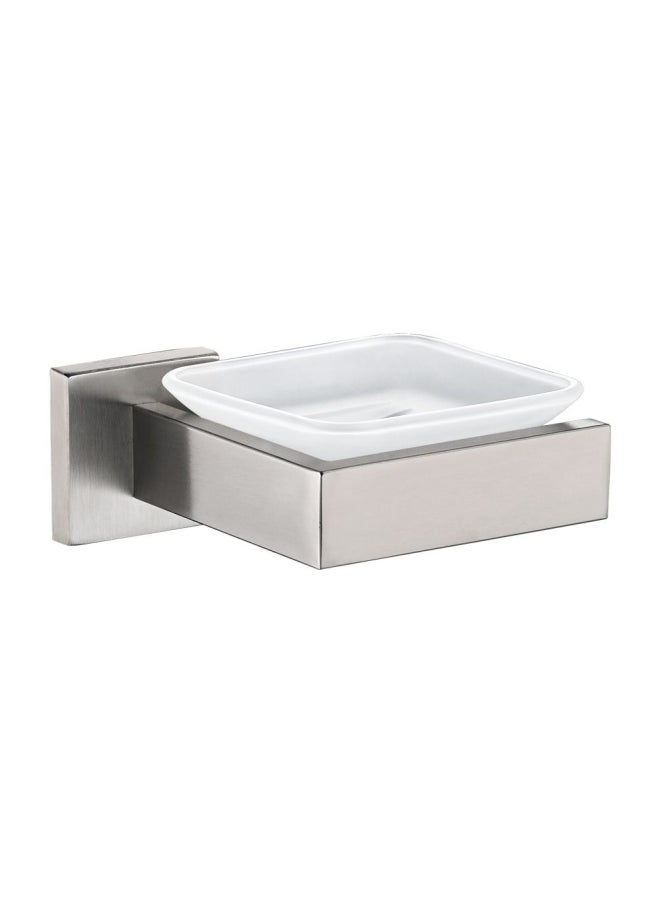 DANUBE HOME Milano Mariz Soap Dish Square Brushed Nickel 