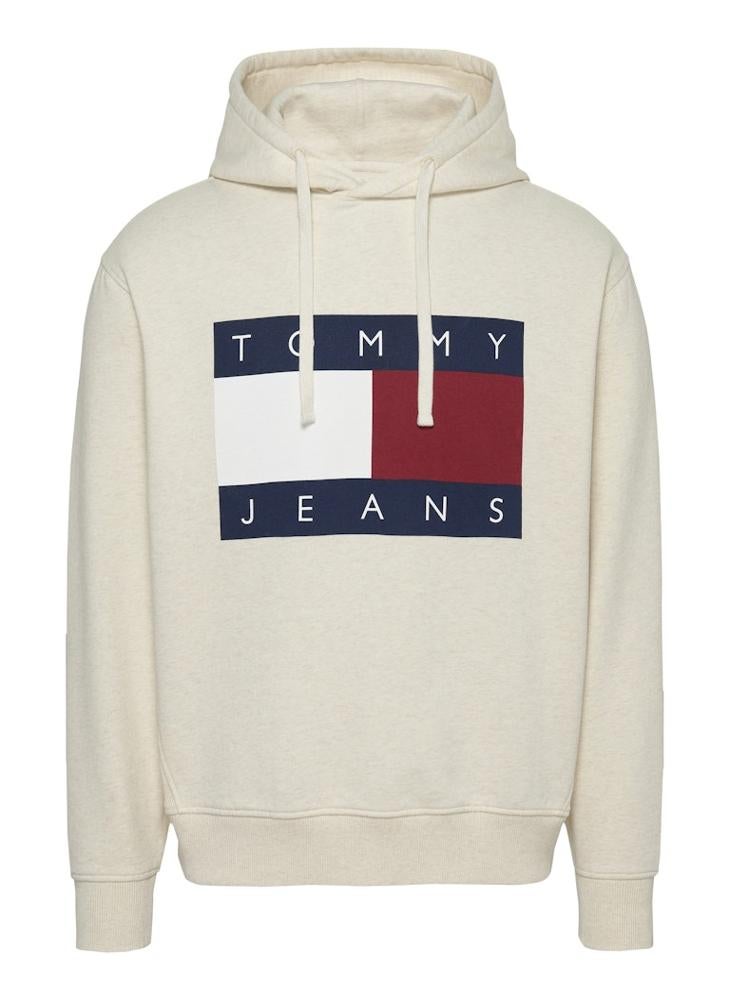 TOMMY JEANS Logo Print Drawstring  Pull Over Hoodie  - Image 5