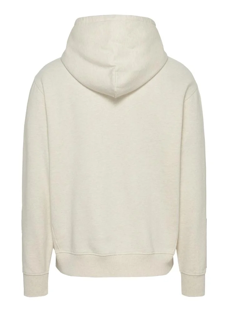 TOMMY JEANS Logo Print Drawstring  Pull Over Hoodie