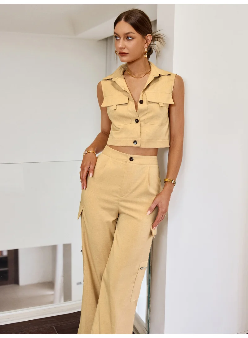 SIMPLEE Women's 2-Piece Outfit Set - Matching Top & Pants for Stylish Look
