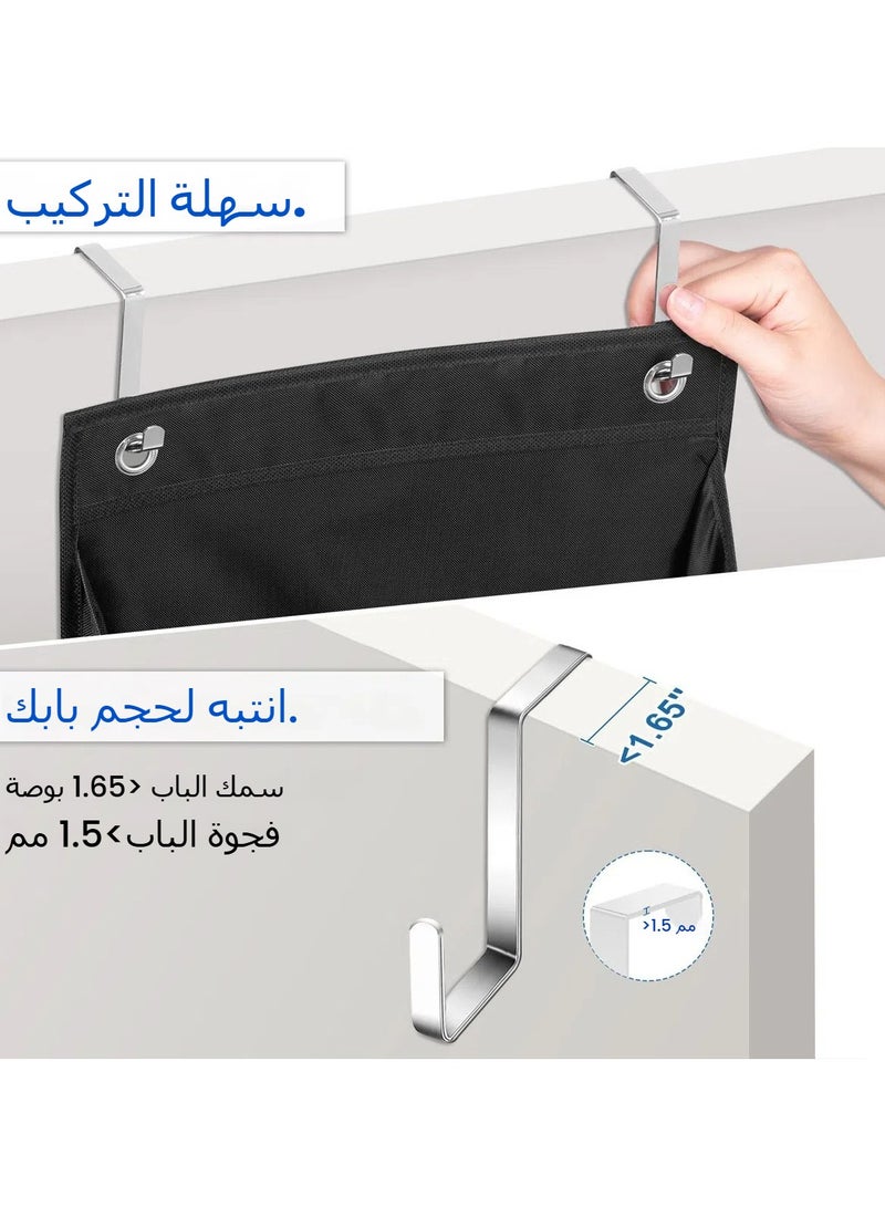 جنرال حقيبة حذاء مثبتة على الحائط، حقيبة معلقة متعددة الوظائف لتخزين خلف الباب. حقيبة تخزين متعددة الطبقات لفرز وتخزين الأغراض المتفرقة.  - Image 4