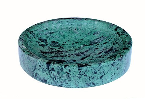 KLEO Natural Stone Soap Dish Soap Holder Bath Accessories for Bathroom Tub or Wash Basin Accessories Green - Image 1
