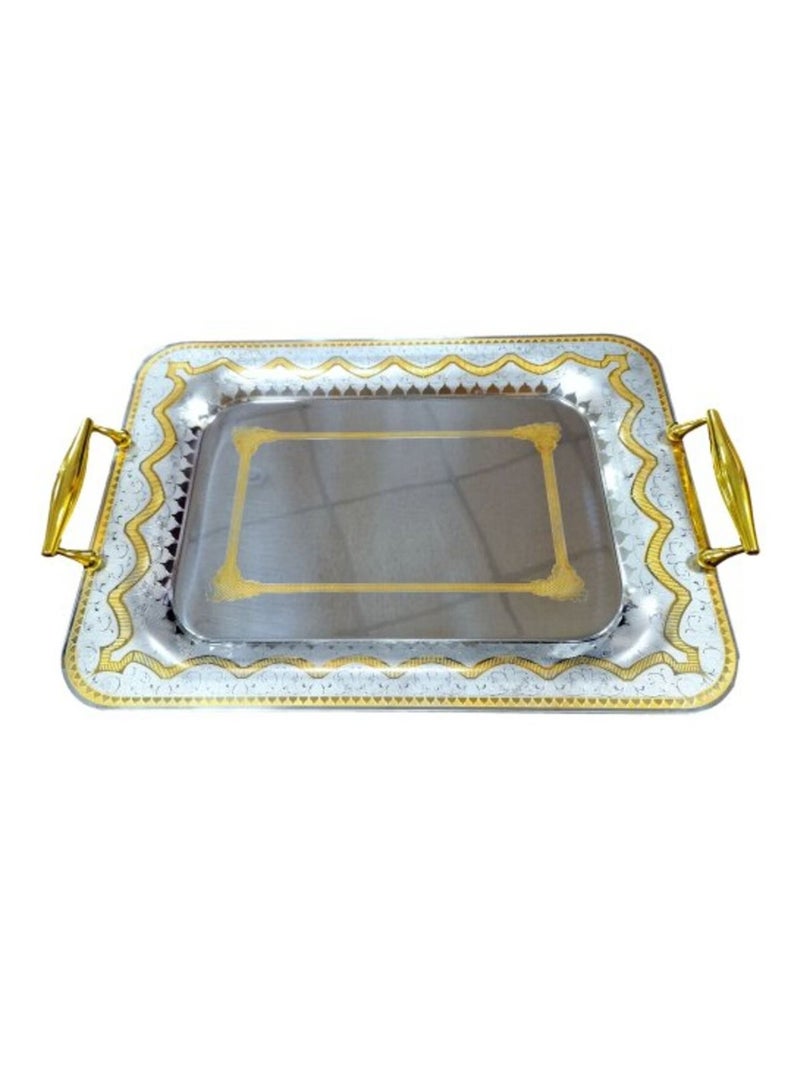 جاز طقم صوانى استانلس ذهبى