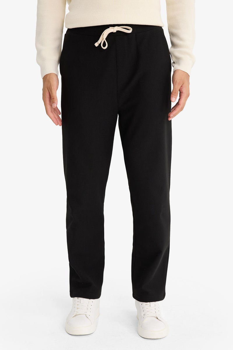 DeFacto Black Man Regular Fit Trousers Casual - Image 3