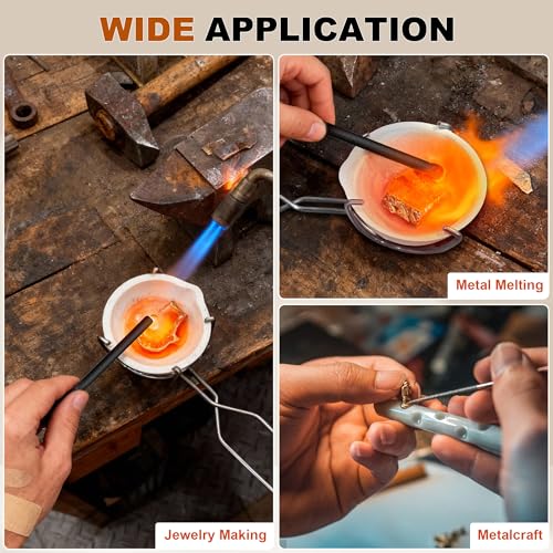 Molten Masters MMasters Melting Casting kit with Graphite Crucible, Graphite Ingot Mold, 2 Stir Sticks, 5-in-1 Ingot Mold for Melting Gold, Silver, Aluminum, Brass - Image 4