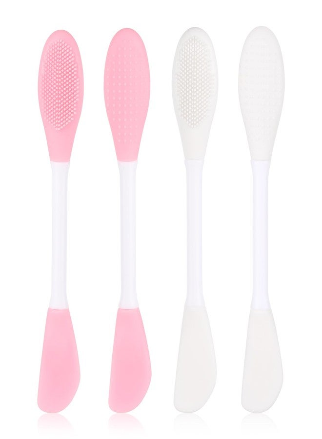 Ohlove 4Pcs Silicone Face Mask Applicator, Double-End Mask Brush, Facial Cleansing Brushes with Bristles for Facial Mud, Skincare Cream, Lotion, Gel, Cosmetic Foundation - Image 1