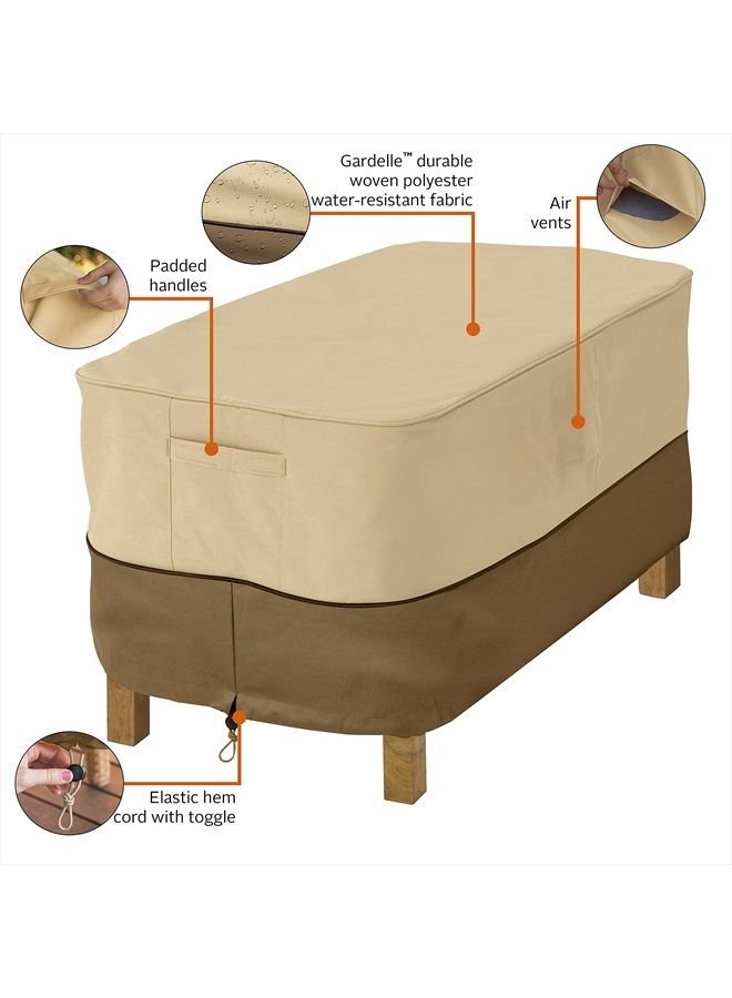 Classic Accessories Veranda Water-Resistant 48 Inch Rectangular Patio Coffee Table Cover, Outdoor Table Cover - Image 5