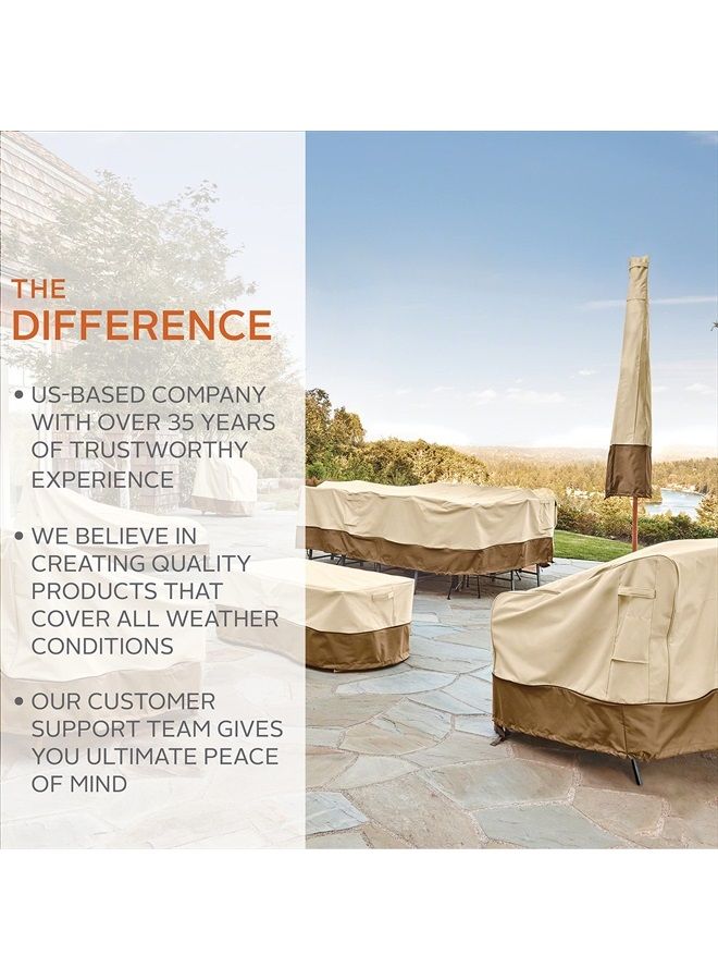 Classic Accessories Veranda Water-Resistant 48 Inch Rectangular Patio Coffee Table Cover, Outdoor Table Cover - Image 2