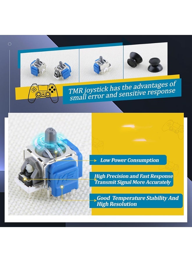 TMR Joystick for PS5 controller, 4 analog joysticks, 4 thumbsticks, No Drifting, with repair kit - Image 4
