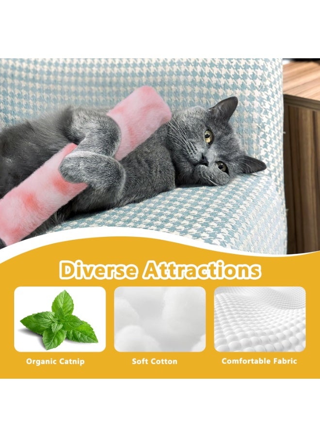 SUNSAR 3 Pcs Interactive Cat Pillows, Soft Catnip Toys for Indoor Cats, Funny Kitten Toys Companion Toys for Cats (Pastel Set) - Image 4