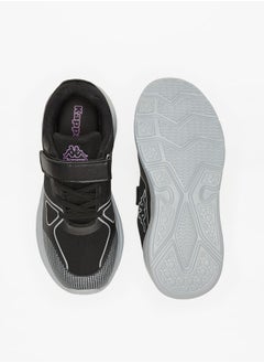 Kappa Girls' Panelled Sports Shoes with Hook and Loop Closure  - Image 4