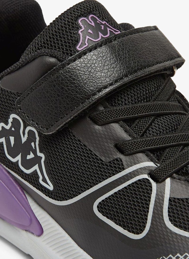 Kappa Girls' Panelled Sports Shoes with Hook and Loop Closure - Image 5