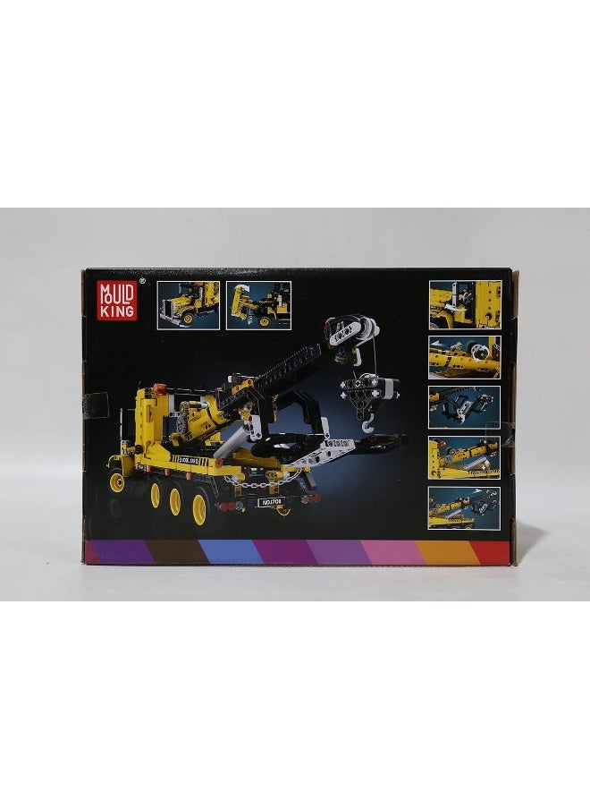 mould king Mould King 17011 Heavy-Duty Tow Truck Building Toy Set, Technology MOC Road Trailers Building Gift Toys for Kids Age 8+ (1,250 Pieces)  - Image 3