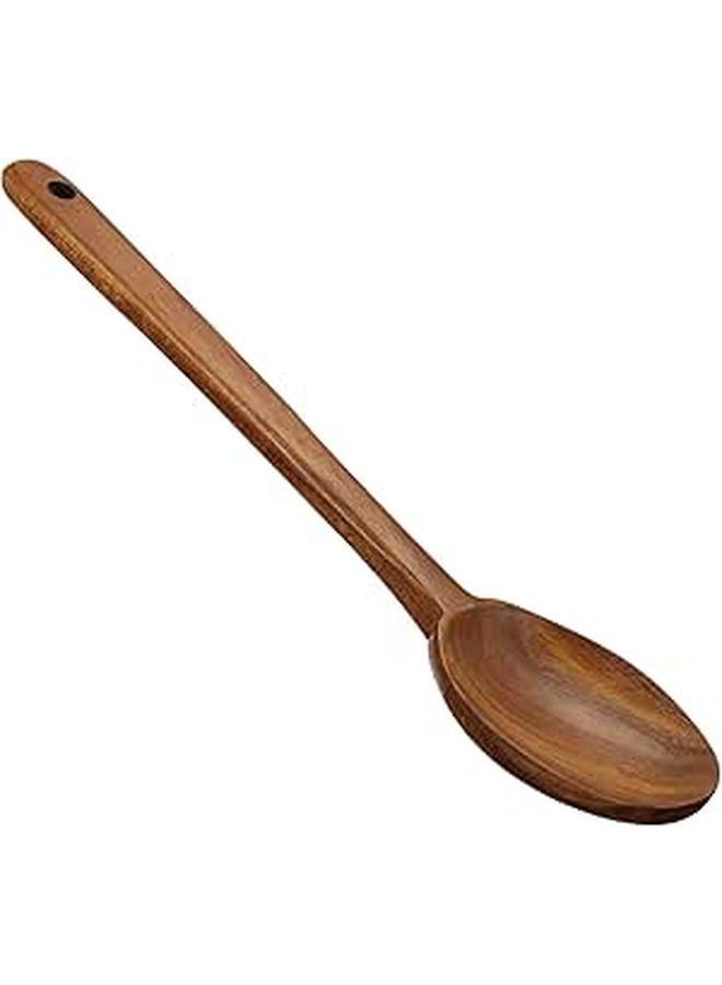 Luxshiny 2 Piece Teak Wood Cooking Spoon And Soup Ladle Natural Untreated Wood Kitchen Utensil For Cooking And Serving Sturdy Flatware For Home And Professional Use - Image 1