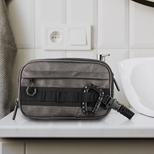 Fitdom Tactical Toiletry Bag Dopp Kit Case For Men. Perfect For Travel & Storage. Fits Large & Small Cosmetic Makeup, Clipper, Toothbrush, Shower, Shaving & Grooming Care. Best Overnight Organizer - Image 2