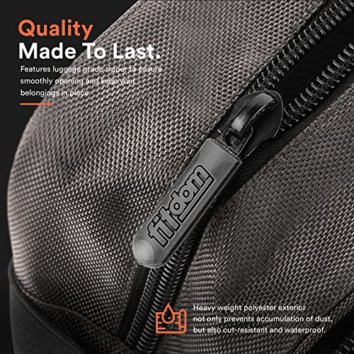 Fitdom Tactical Toiletry Bag Dopp Kit Case For Men. Perfect For Travel & Storage. Fits Large & Small Cosmetic Makeup, Clipper, Toothbrush, Shower, Shaving & Grooming Care. Best Overnight Organizer - Image 5