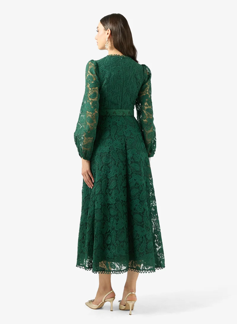 Khizana Lace A-line Dress