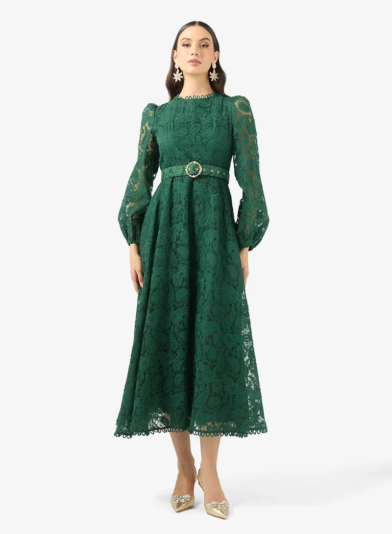 Lace A-line Dress