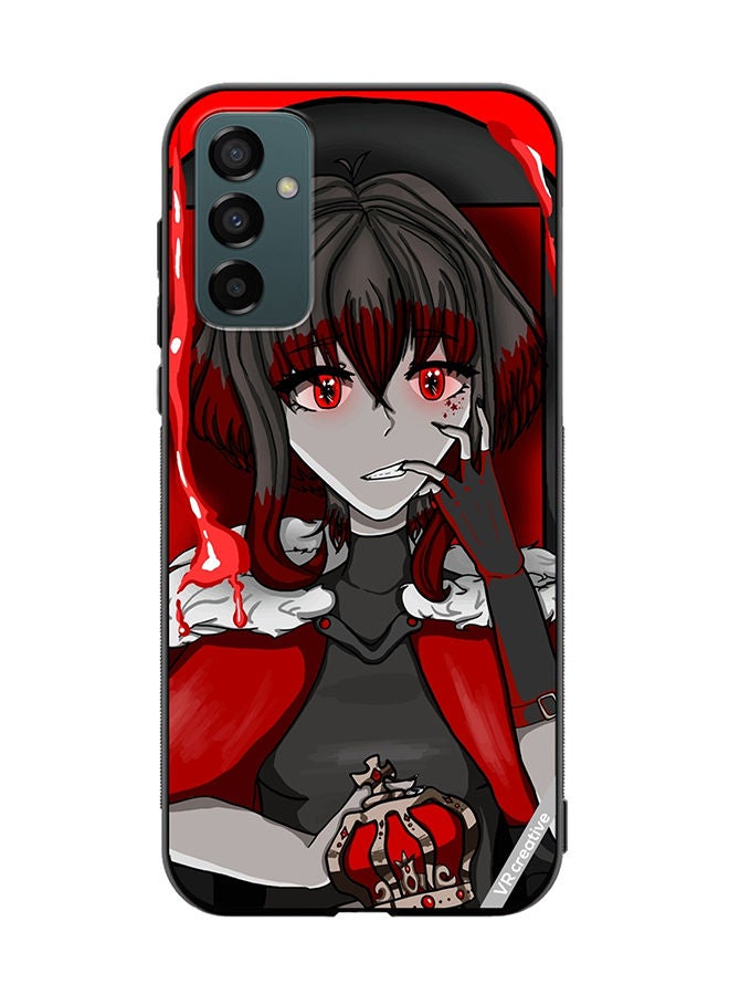 VR CREATIVE Protective Case Cover For Samsung Galaxy M23 Portrait Of Anime Character Girl Design Multicolour - Image 1