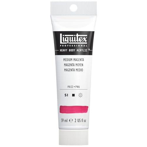 Liquitex Professional Heavy Body Acrylic Paint 2-oz tube, Medium Magenta - Image 1
