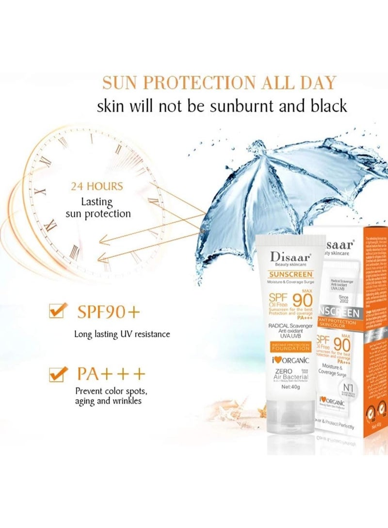 Disaar Beauty Skincare Sunscreen Cream SPF Oil-free Max 90 SPF90+ 40g - Image 4
