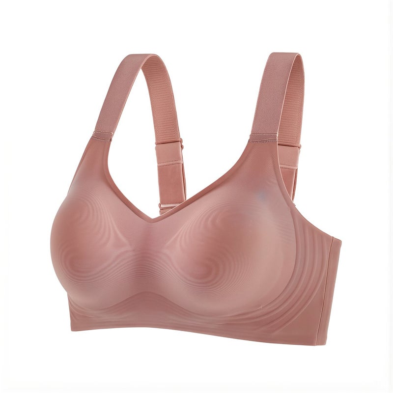 High Durability Seamless Wireless Bra Long Lasting No Deform Black Size M - Image 3