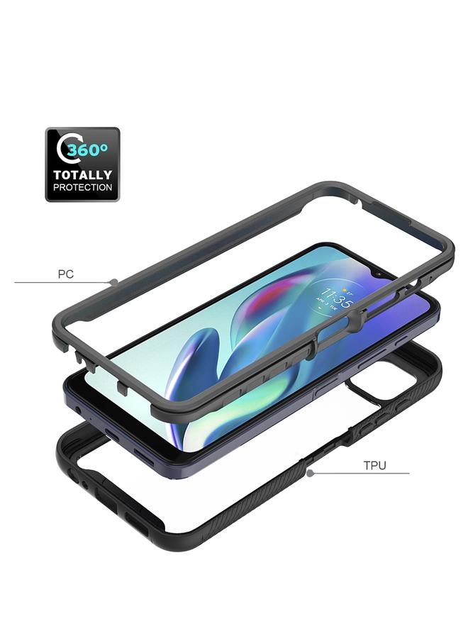 اس-توب جراب لهاتف Motorola Moto G50 5G Starry Sky بلون سادة مقاوم للصدمات من البولي كربونات + جراب هاتف TPU - Image 3