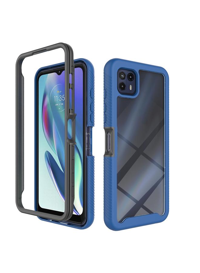 اس-توب جراب لهاتف Motorola Moto G50 5G Starry Sky بلون سادة مقاوم للصدمات من البولي كربونات + جراب هاتف TPU - Image 1