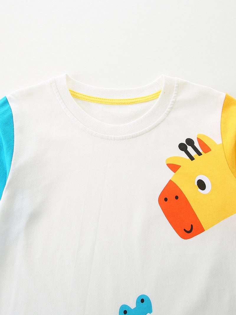 Style Children'S T-Shirt Autumn New Cotton Boys T-Shirt Fashion Color Matching Long Sleeve Children'S Base Shirt Mixed Batch - Image 5
