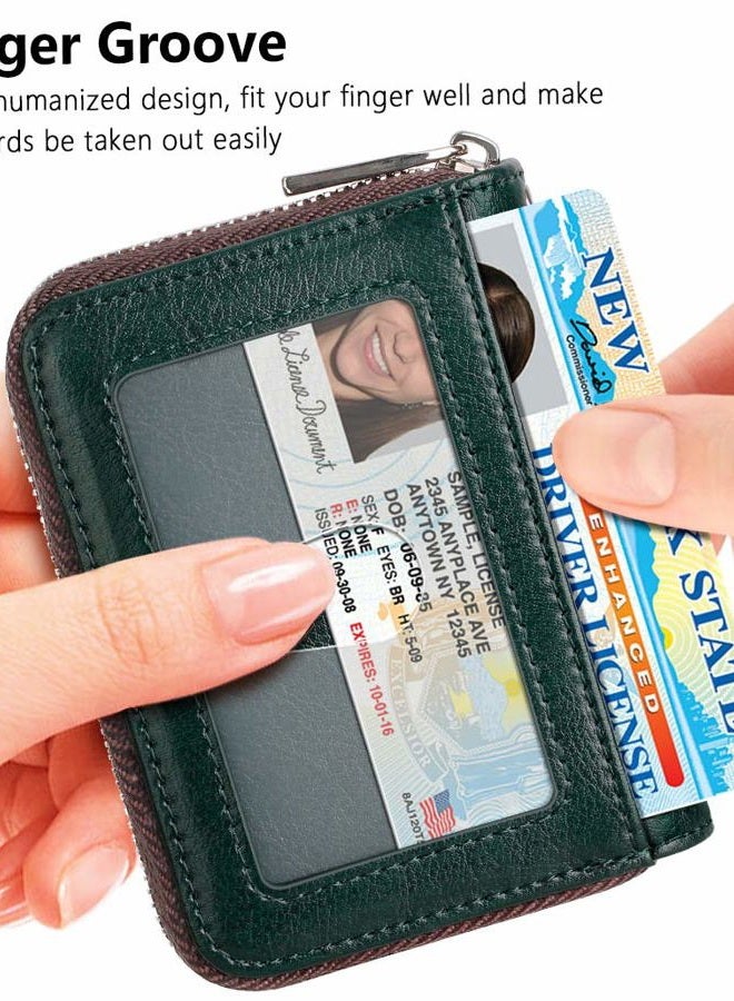FurArt Credit Card Wallet, Zipper Card Cases Holder for Men Women, RFID Blocking, KeyChain Wallet, Compact Size - Image 2