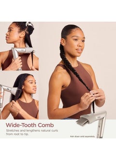 Shark Xskhd4Wtca Flexstyle Wide Tooth Comb Blow Dryer Comb Attachment For Flexstyle Air Styling & Drying System Styling Tool For Curly And Coily Hair Stone  - Image 3