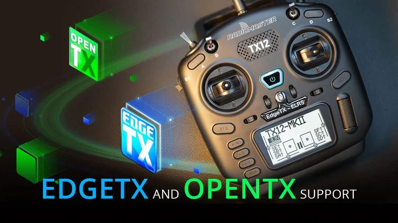 RotorLogic راديو ماستر TX12 MKII 2.4GHz 16 قناة EdgeTX OpenTX جهاز تحكم راديو مدمج وضع 2 (ELRS) - Image 5