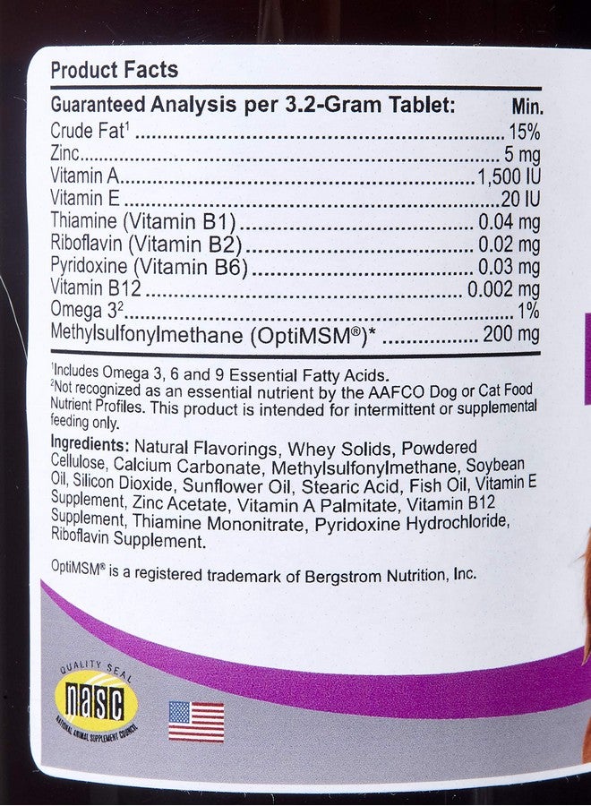 Comfort Kala Health DermGard Skin and Coat Supplement for Dogs, 60 Count, Supports Healthy Skin, Shiny & Reduce Excessive Shedding, Contains MSM, Fish Oil & Omega 3, 6, and 9 Essential Fatty acids - Image 3