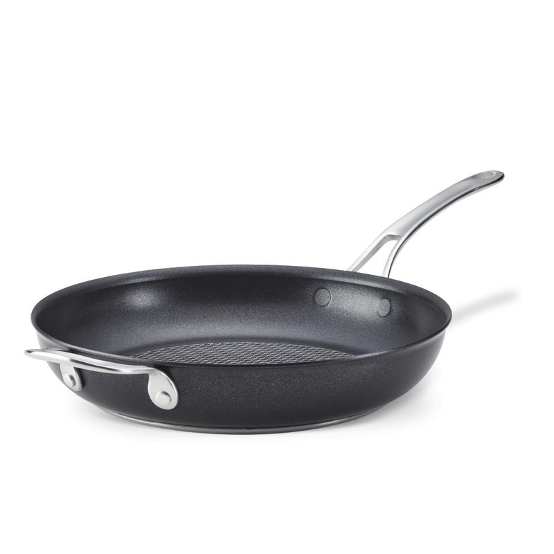 Anolon X Hybrid Nonstick Frying Pan/Skillet with Helper Handle, 12 Inch, Dark Gray - Image 1