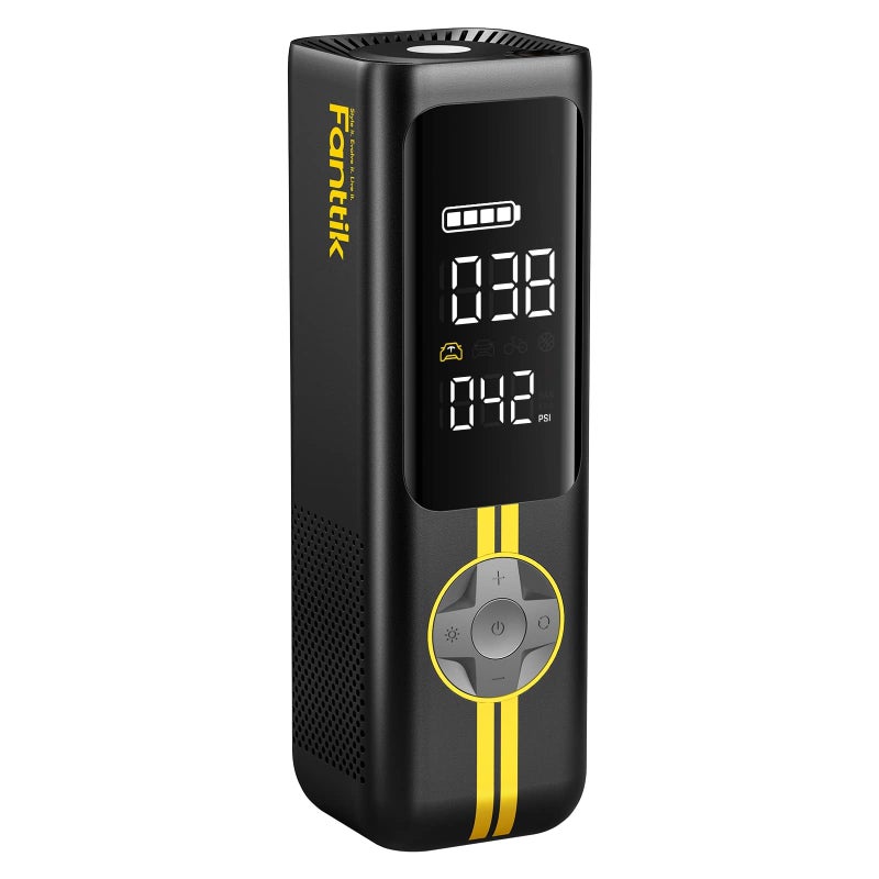 Fanttik X8 APEX EV Tire Inflator Portable Air Pump 2X Faster Inflation 150PSI Cordless Air Compressor with Powerful Battery Fits Electric Cars Cars Motorcycles Bikes Balls