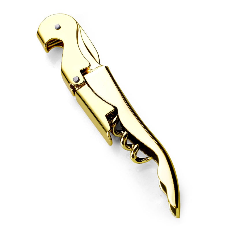 Drincarier Drincarier Waiters Corkscrew Professional Wine openersstainless steel Wine Key for Restaurant WaitersClassic Allinone Corkscrew Bottle Opener and Foil Cutter 