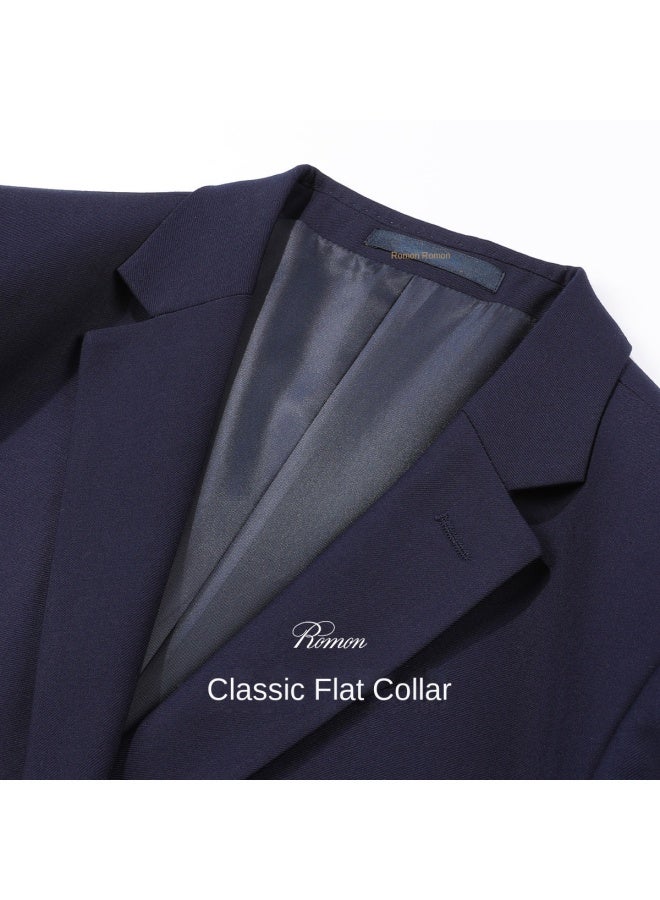 ROMON بدلة رجالية من ثلاث قطع [بدلة + سترة + بنطلون] مجموعة بدلة زفاف رسمية للرجال - Image 4