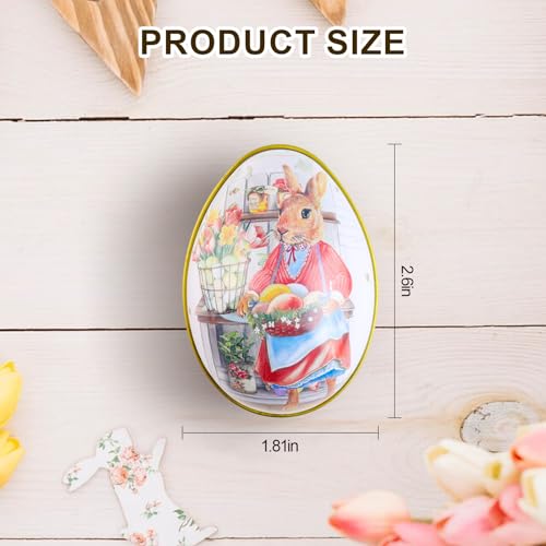 Crazy Night Assorted Metallic Easter Egg Container Different Design Wedding Supplies Painting Print Candy Packaging Box Tin Easter Day Eggs Random Color 12 - Image 3
