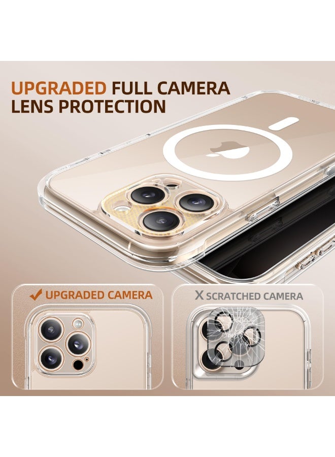 بيرفي جراب مغناطيسي لهاتف iPhone 16 Pro Max، متوافق مع MagSafe، واقي شاشة مدمج للخصوصية وحماية مطورة للكاميرا، جراب هاتف كامل الجسم مضاد للتجسس ومقاوم للصدمات لهاتف 16 Pro Max 6.9 بوصة، شفاف - Image 5