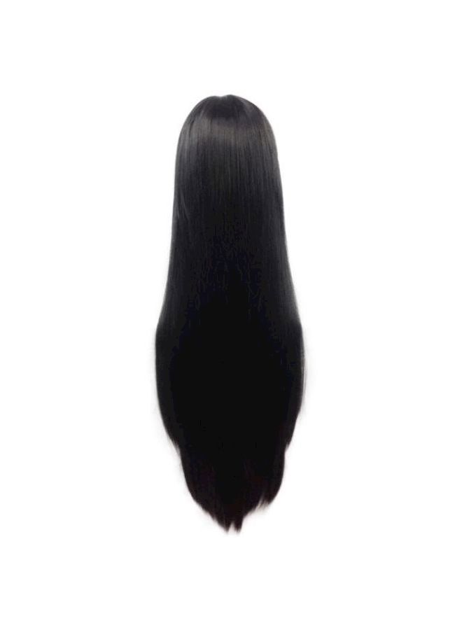 إسكدنيا شعر مستعار طويل ومسترسل بتصفيفة يلية أسود - Image 2