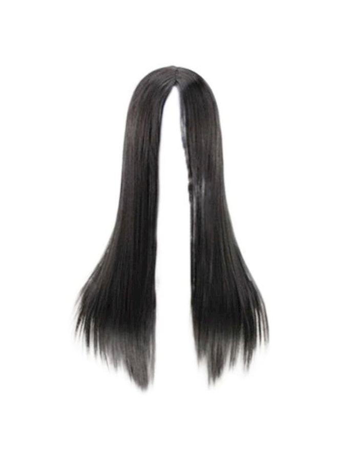 إسكدنيا شعر مستعار طويل ومسترسل بتصفيفة يلية أسود - Image 1